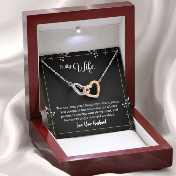 To My Wife From Husband - I found my missing piece - Interlocking Hearts #e82 - Image 18