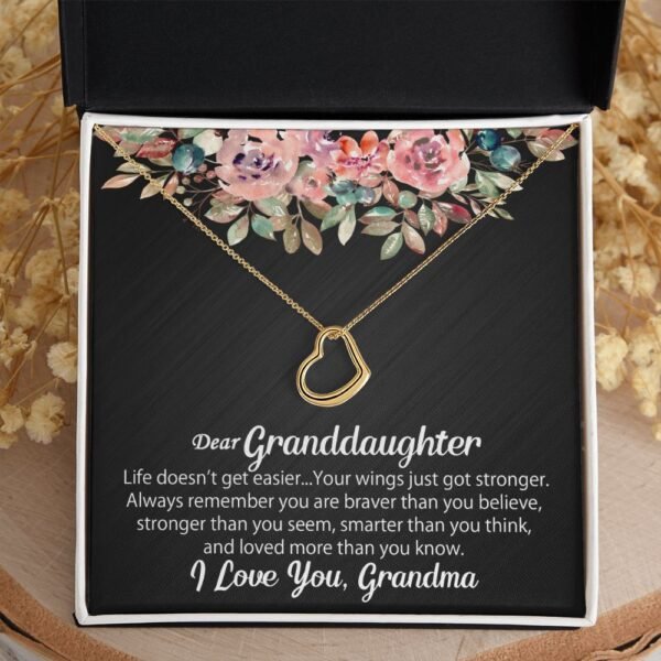 Personalized To My Granddaughter Gift From Grandma - Delicate Heart #e103 - Image 12