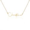 The Best Gift Idea For Mom: Personalized Signature Style Name Necklace - Unique To My Mom Birthday, Mother’s Day, Valentine’s Day, Christmas Gift Ideas, Poem Message Card Pendant Jewelry For Her, is the perfect gift to delight your mother.