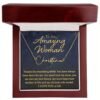 The Best Gift Idea For Mom: Personalized Signature Style Name Necklace - Unique To My Mom Birthday, Mother’s Day, Valentine’s Day, Christmas Gift Ideas, Poem Message Card Pendant Jewelry For Her, is the perfect gift to delight your mother.