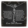 Custom Flower Name Necklace - Message Card Jewelry - Jewelry Inns