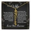 Custom Flower Name Necklace - Message Card Jewelry - Jewelry Inns