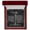 Custom Flower Name Necklace - Message Card Jewelry - Jewelry Inns