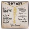 Necklace Gift for Wife - Custom Message Card Jewelry - Jewelry Inns