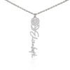 Personalized Name Necklace - Flower Name Necklace - Jewelry Inns