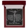 Custom Flower Name Necklace - Message Card Jewelry - Jewelry Inns