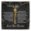Custom Flower Name Necklace - Message Card Jewelry - Jewelry Inns