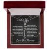Custom Flower Name Necklace - Message Card Jewelry - Jewelry Inns