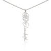 Personalized Name Necklace - Flower Name Necklace - Jewelry Inns