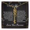 Custom Flower Name Necklace - Message Card Jewelry - Jewelry Inns