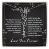 Custom Flower Name Necklace - Message Card Jewelry - Jewelry Inns