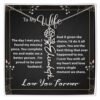 Custom Flower Name Necklace - Message Card Jewelry - Jewelry Inns