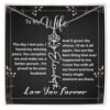 Custom Flower Name Necklace - Message Card Jewelry - Jewelry Inns