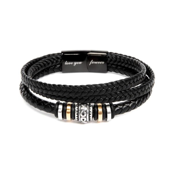I love you DAD leather bracelet