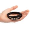 Men's Leather Bracelet - Custom Message Card Jewelry - Jewelry Inns