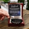 Men's Leather Bracelet - Custom Message Card Jewelry - Jewelry Inns