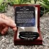 Personalized Mens Bracelet Love You Forever Gift For Son & Men On Birthday Valentine's Day Christmas present Anniversary Keepsakes Jewelries