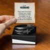 Cross Leather Bracelet - Custom Message Card Jewelry - Jewelry Inns