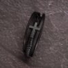 Cross Leather Bracelet - Custom Message Card Jewelry - Jewelry Inns