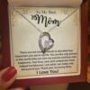 The Best Mother's Day Gift Ideas: To My Mom Necklace, Mother's Day Birthday, Christmas Gift Ideas From Daughter & Son, Poem Message Card Forever Love Pendant Jewelry Present For Her. Show your love to your mom now.
