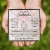Soulmate Necklace Gift For Wife Girlfriend Valentine's Day Birthday Anniversary Christmas Presnet Love Quote Message Card Forever Love Pendant Jewelry Gifts For Her