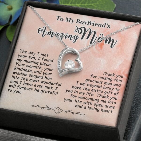 Gifts for Boyfriend's Mom, To My Boyfriends Mom Necklace, Boyfriend's Mom Gifts #e248 - Image 3