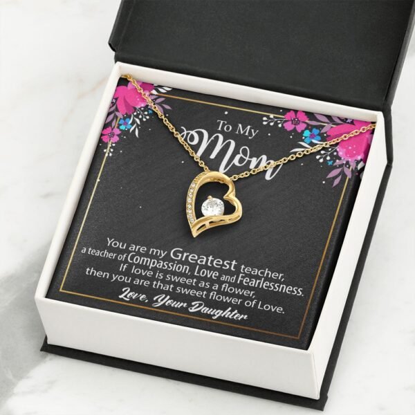 To My Mom Necklace Gift Form Daughter Son, Birthday Christmas Valentines Day For Her, Mother Poem Message Card Jewelry Pendants - Forever Love #e133 - Image 5