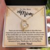 The Best Mother's Day Gift Ideas: To My Mom Necklace, Mother's Day Birthday, Christmas Gift Ideas From Daughter & Son, Poem Message Card Forever Love Pendant Jewelry Present For Her. Show your love to your mom now.