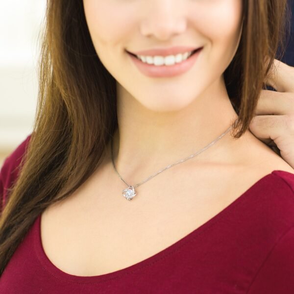 To My Wife Anniversary Birthday Necklace - Choose loving you -  Love Knot Necklace #e04 - Image 8