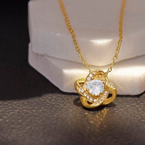 To My Wife Anniversary Birthday Necklace - The love that I have - Love Knot #e06 - Image 3