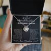 Gifts for Granddaughter: Personalized To My Granddaughter Love Knot Necklace Jewelry Gift For Her Birthday, Graduation, Wedding, Christmas Present From Grandparents. Matched with a thoughtful message card. Make your granddaughter extra special now.