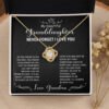 Gifts for Granddaughter: Personalized To My Granddaughter Love Knot Necklace Jewelry Gift For Her Birthday, Graduation, Wedding, Christmas Present From Grandparents. Matched with a thoughtful message card. Make your granddaughter extra special now.